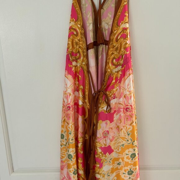 Flying Tomato Pink and Yellow Floral Maxi Dress - Picture 4 of 6